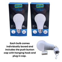 KNR Lights Rechargeable LED Bulb BRIGHT WHITE